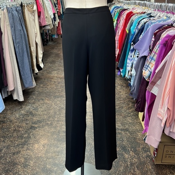 NyGard Ladies black lined dress slacks 12 - Picture 2 of 5
